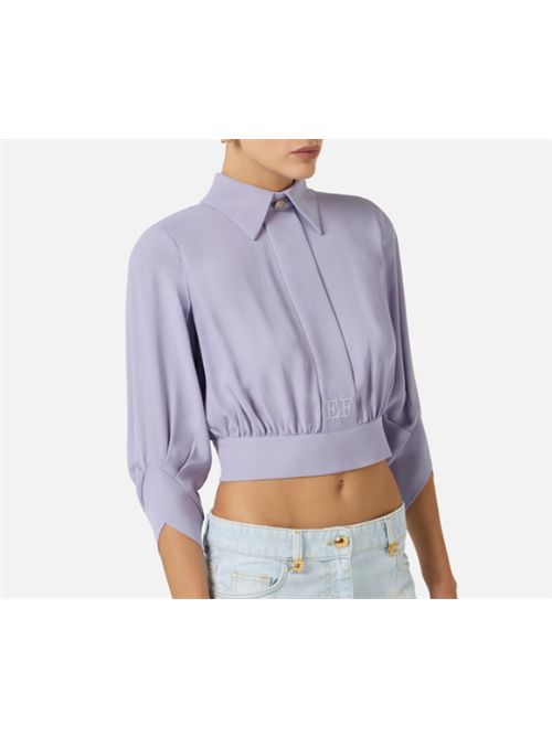 GEORGETTE SHIRT ELISABETTA FRANCHI | CA14761E2EV7 lillà